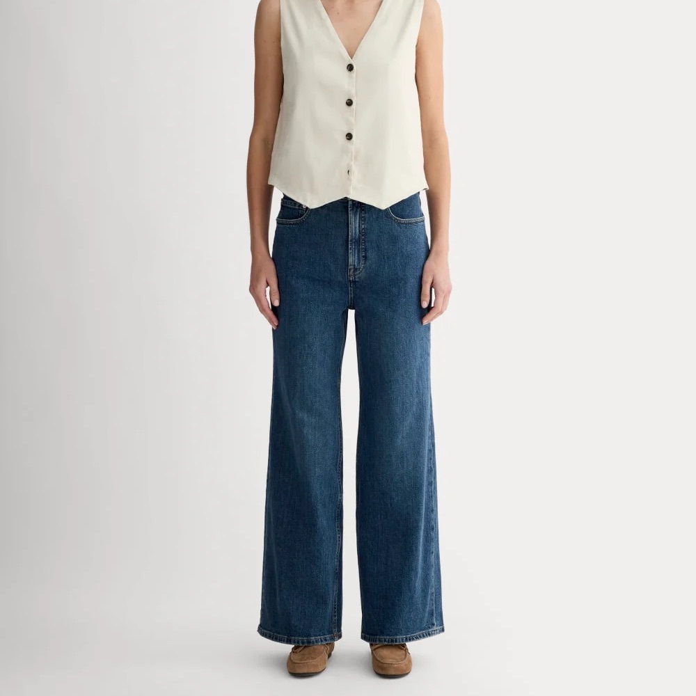 Everlane Way-High Sailor Wide Leg Jeans